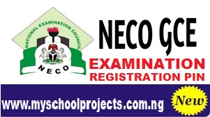 NECO GCE REGISTRATION PIN